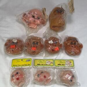 VTG Mighty Star Baboon Doll Face & Hands Monkey Anthropomorphic Doll Making Rare